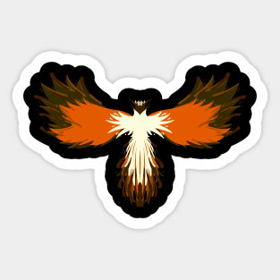 Orange Phoenix Sticker